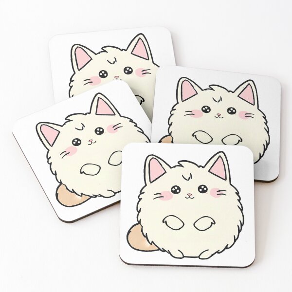 Item preview, Kawaii Fluffy Ragamuffin - Cute Fluffy Cat designed and sold by CuteAndAesthetic.