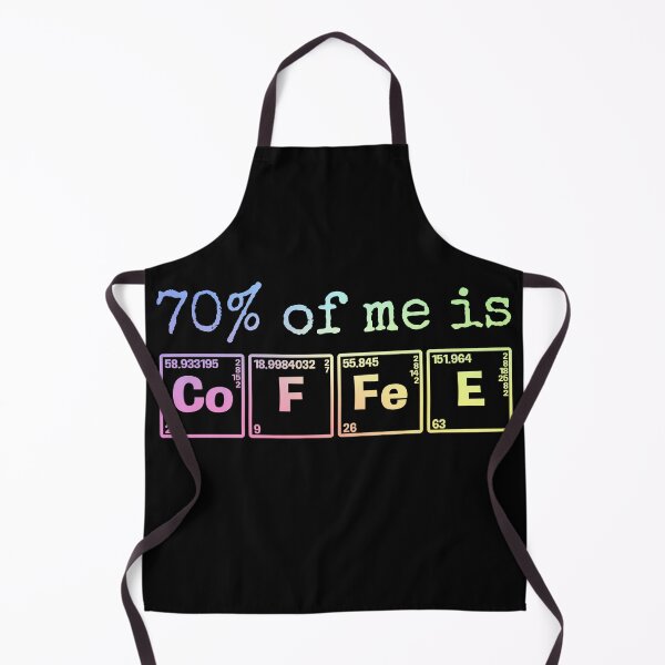Item preview, 70% of Me Is Coffee – Funny Sarcastic Science Gift with Periodic Table Humor designed and sold by ScienceCorner.