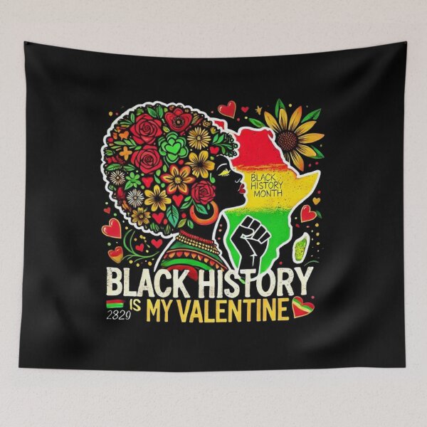 Item preview, Black History Month Is My Valentine Women, Men designed and sold by SztylishDesigns.