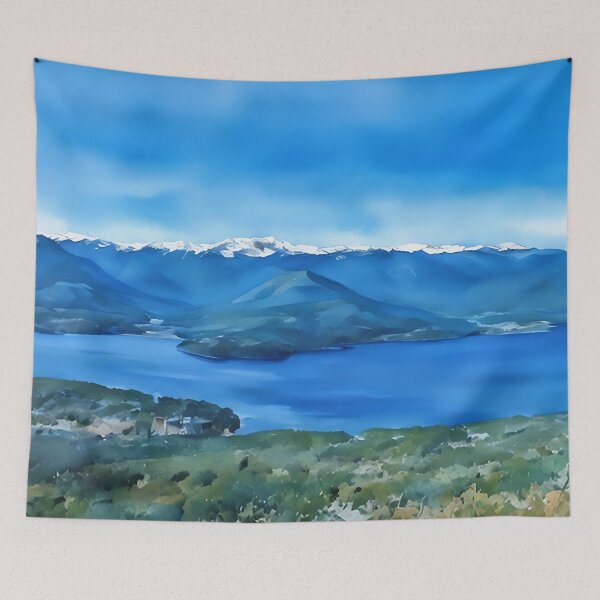Item preview, Spring Olympic Mountains (Watercolor) designed and sold by flyscenicair.