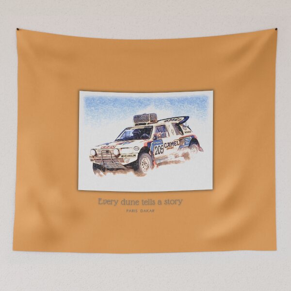 Item preview, Every Dune Tells a Story | Peugeot 205 T16 Paris Dakar designed and sold by TeeFuel.