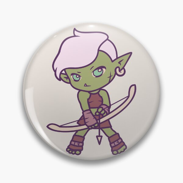 Artikelvorschau, Cute Manga Chibi Archer Orc Girl entworfen und verkauft von catsandmore.