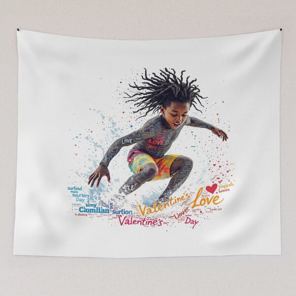 Item preview, surfing beach waves love passion love valentine day designed and sold by timedesignkardi.