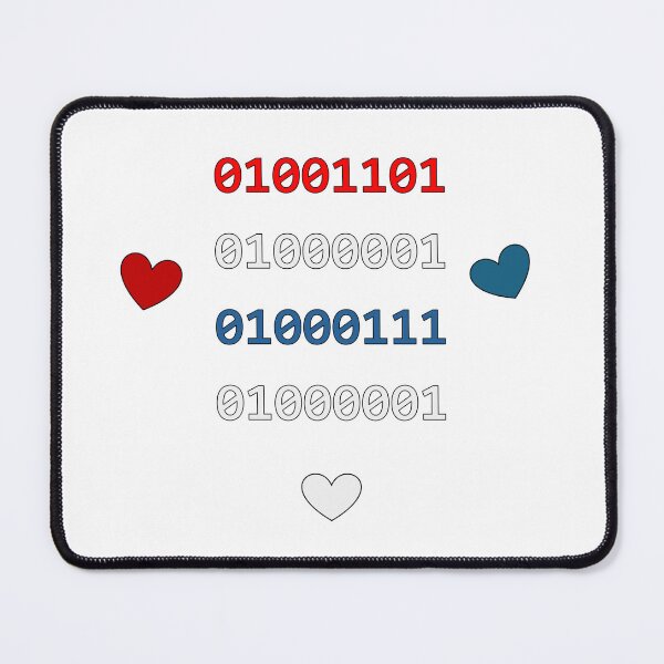 Item preview, MAGA Binary code with hearts and love designed and sold by DeeDeee1970.