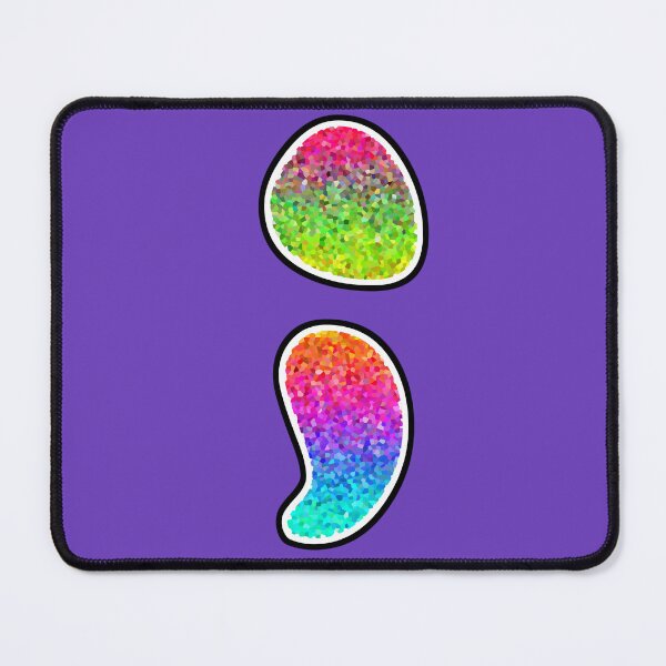 Item preview, Rainbow Crystalized Semicolon designed and sold by cr33pyki77y.