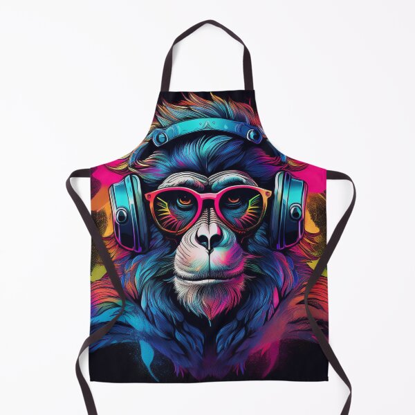 Item preview, Graffiti baboon in Headphones and Shades designed and sold by Boxing Kangaroo Retail Company.