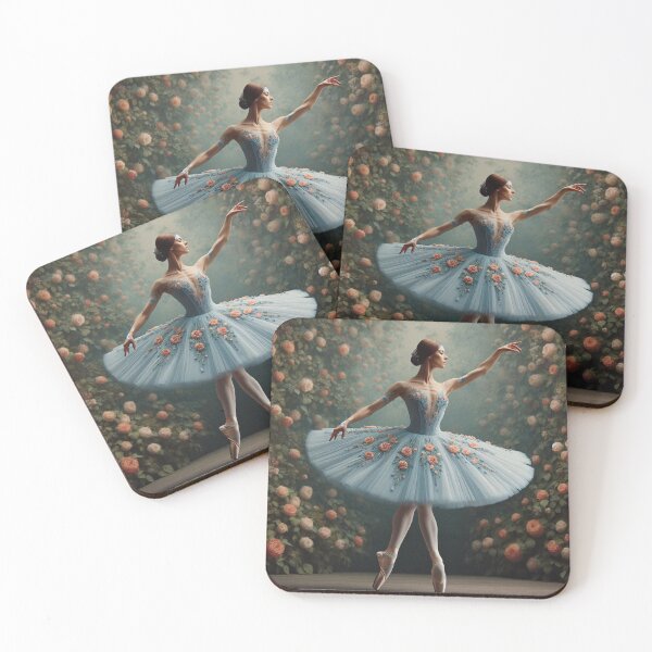 Item preview, ballerina wearing a light blue dress 01 designed and sold by RayanneArt.
