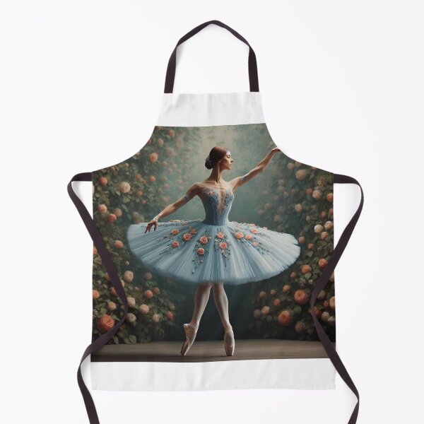 Item preview, ballerina wearing a light blue dress 01 designed and sold by RayanneArt.