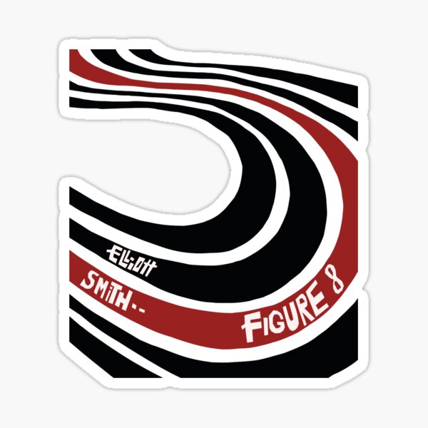 Item preview, Elliot Smith Figure 8 sticker designed and sold by m8nshoes.