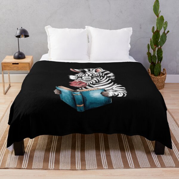 Item preview, Zebra Reading a Book - Adorable Animal Illustration designed and sold by love3617.