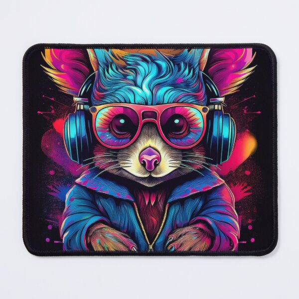 Item preview, Graffiti possum in Headphones and Shades designed and sold by Boxing Kangaroo Retail Company.