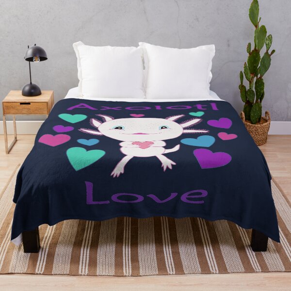 Item preview, Axolotl with Dark Blue Background designed and sold by DeeDeee1970.