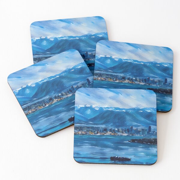 Item preview, Seattle with Ship (Pastel) designed and sold by flyscenicair.