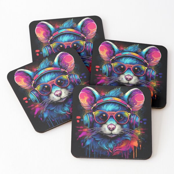 Item preview, Graffiti Mouse in Headphones and Shades designed and sold by Boxing Kangaroo Retail Company.