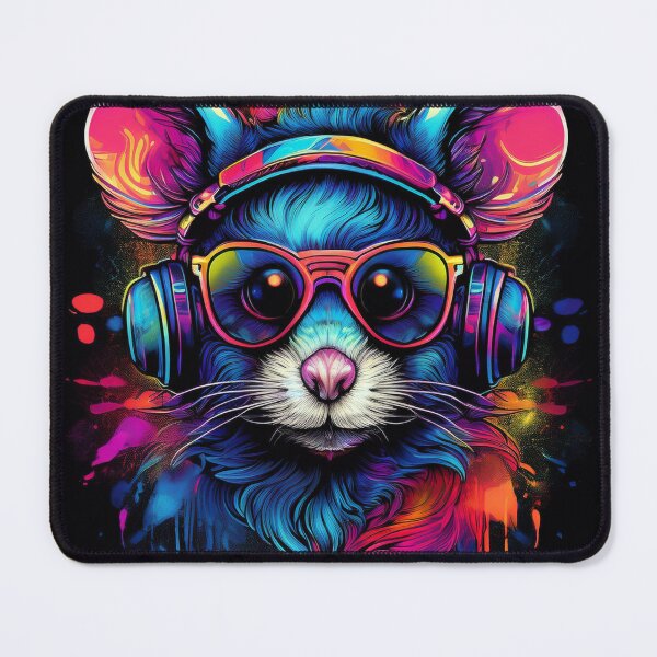 Item preview, Graffiti Mouse in Headphones and Shades designed and sold by Boxing Kangaroo Retail Company.