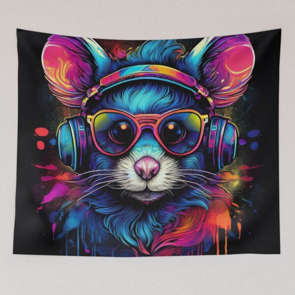Item preview, Graffiti Mouse in Headphones and Shades designed and sold by Boxing Kangaroo Retail Company.