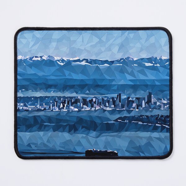 Item preview, Seattle with Ship (Poly Art) designed and sold by flyscenicair.