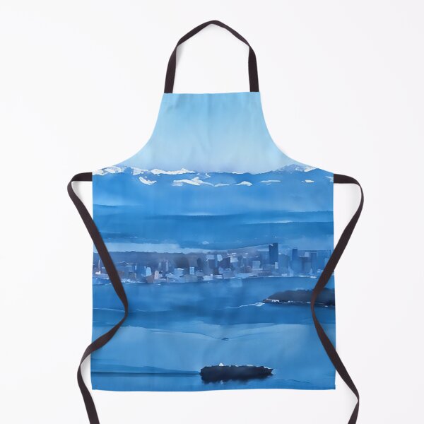 Artikelvorschau, Seattle mit Schiff (Aquarell) entworfen und verkauft von flyscenicair.