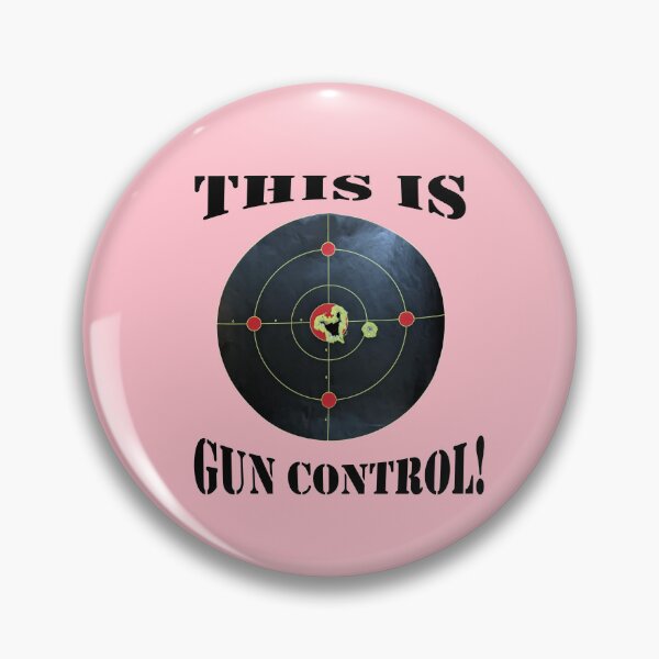 Item preview, This is Gun Control, Pink background/Black Letters designed and sold by DeeDeee1970.