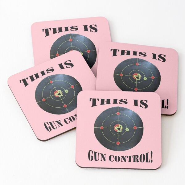 Item preview, This is Gun Control, Pink background/Black Letters designed and sold by DeeDeee1970.