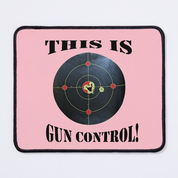 Item preview, This is Gun Control, Pink background/Black Letters designed and sold by DeeDeee1970.