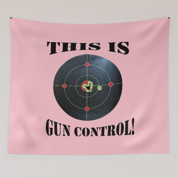 Item preview, This is Gun Control, Pink background/Black Letters designed and sold by DeeDeee1970.