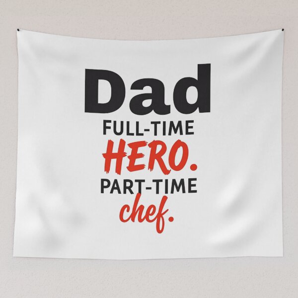 Item preview, Dad T-Shirt – Full-Time Hero, Part-Time Chef – Funny Father’s Day Gift designed and sold by thenewking.