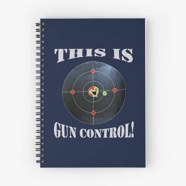 Item preview, This is Gun Control, Navy Blue background/Light Letters designed and sold by DeeDeee1970.