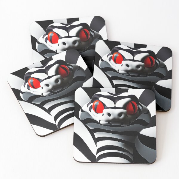 Item preview, Hypnotic Snake Gaze Striking Black and White Illusion designed and sold by Amanda's Factory.