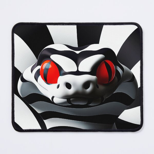 Item preview, Hypnotic Snake Gaze Striking Black and White Illusion designed and sold by Amanda's Factory.