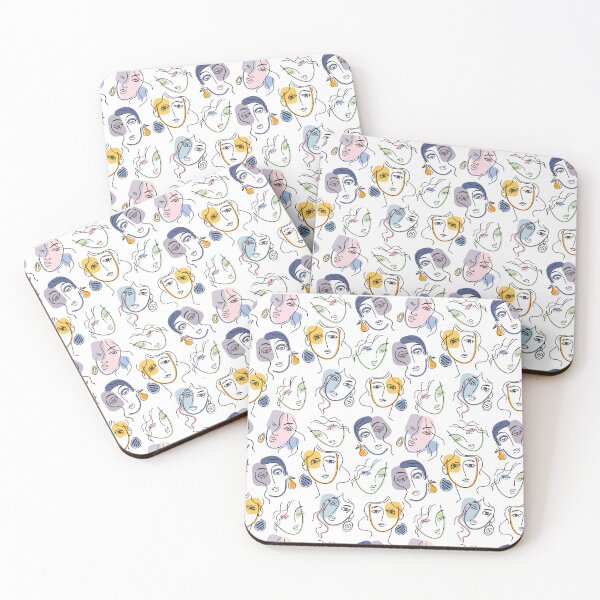 Item preview, Female Faces pattern. designed and sold by KojourinArt.
