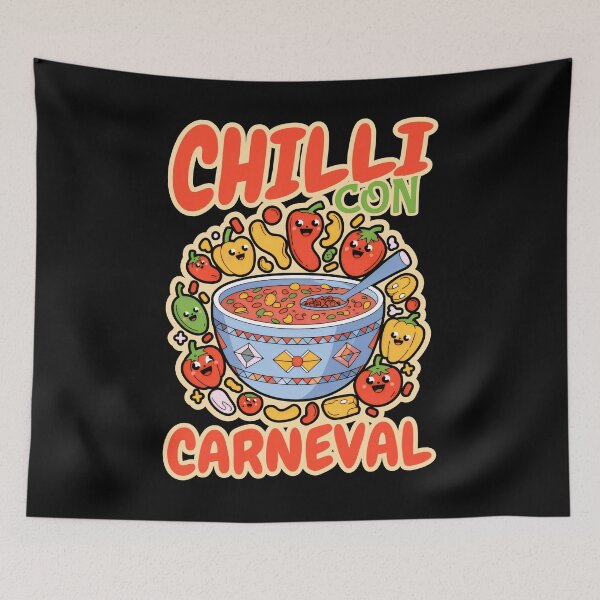 Item preview, Chilli Con Carneval: A Crimson Celebration Of Joyful Flavors designed and sold by SplashTastic.