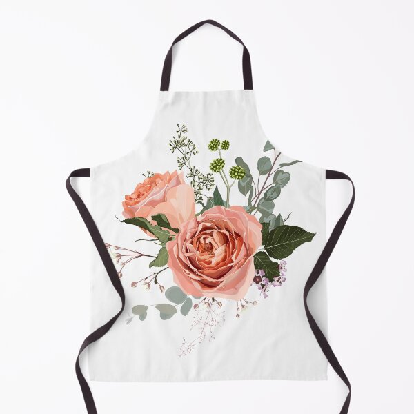 Item preview, Floral bouquet design: garden creamy powder pale Rose wax flower, Eucalyptus branch greenery leaves. designed and sold by MatyKotiv.