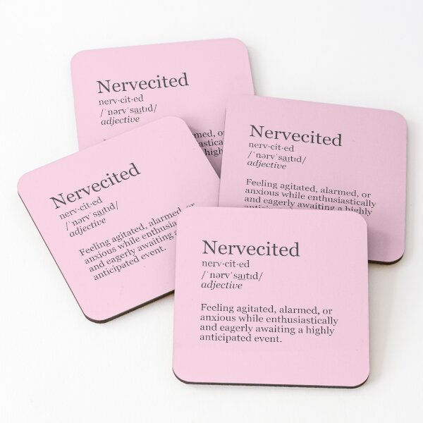 Item preview, Nervecited Definition - Agitated Anticipation (Pastel Pink) designed and sold by DeeDeee1970.
