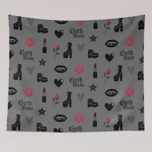 Item preview, Goth Babe Aesthetic Sticker Pack designed and sold by ArtadoraDesignz.