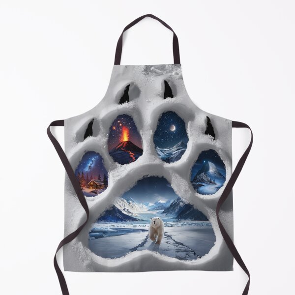 Item preview, Polar Bear Paw Nature Collage designed and sold by ZetaDream.