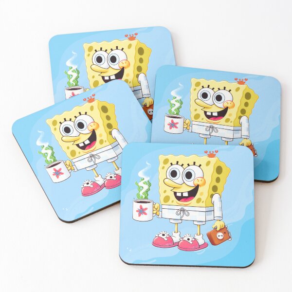 Item preview, Spongebob drinking tea designed and sold by Yuki Shop.