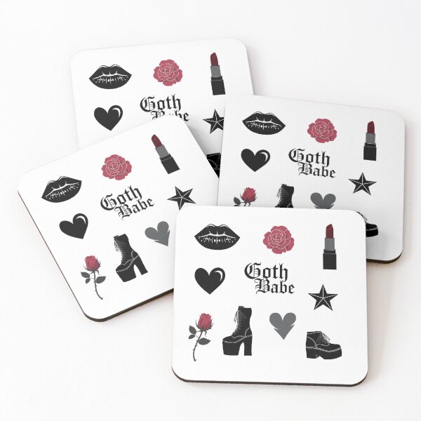 Item preview, Goth Babe Aesthetic Sticker Pack designed and sold by ArtadoraDesignz.