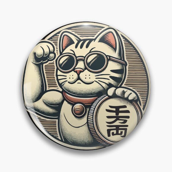 Item preview, Gato de la suerte Maneki Neko: motivación para el éxito y el dinero designed and sold by chantastical.