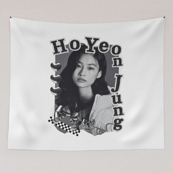 Item preview, HoYeon Jung Korean Actress Black and White Collage Design designed and sold by AJUNICE STUDIO.