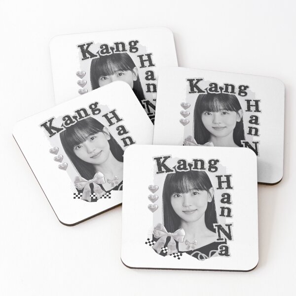 Item preview, Kang Han-na Korean Actress Black and White Collage Design designed and sold by AJUNICE STUDIO.