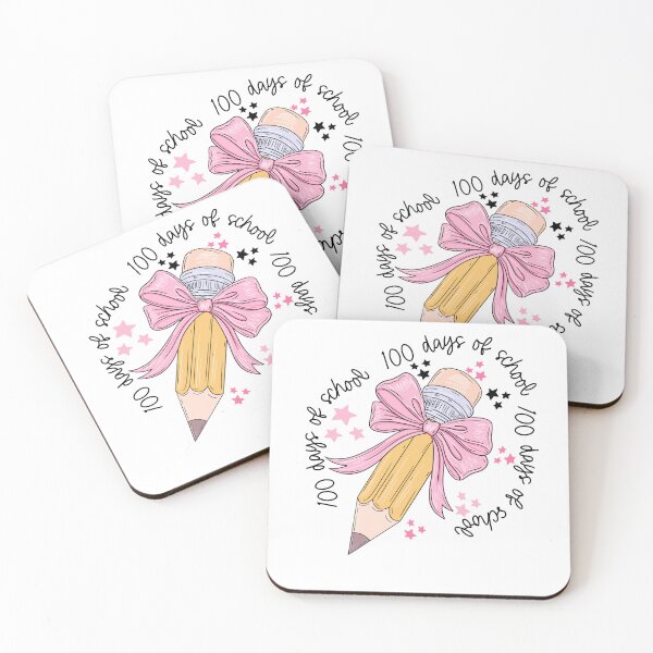 Item preview, 100 days of school cute coquette teacher pencil bow designed and sold by SarahFinnDesign.