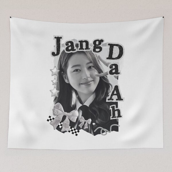 Item preview, Jang Da A Korean Actress Black and White Collage Design designed and sold by AJUNICE STUDIO.