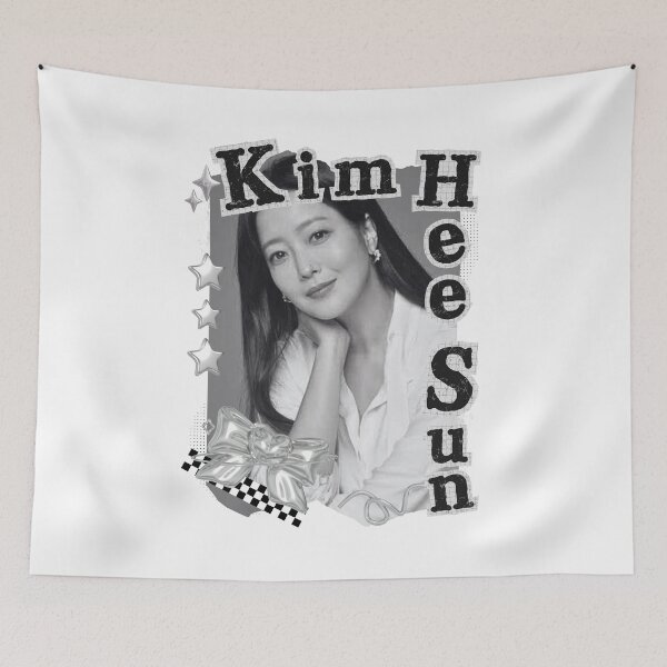 Item preview, Kim Hee-sun Korean Actress Black and White Collage Design designed and sold by AJUNICE STUDIO.
