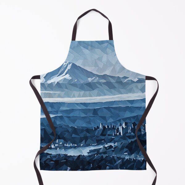 Artikelvorschau, Seattle mit Mount Rainier (Poly Art) entworfen und verkauft von flyscenicair.