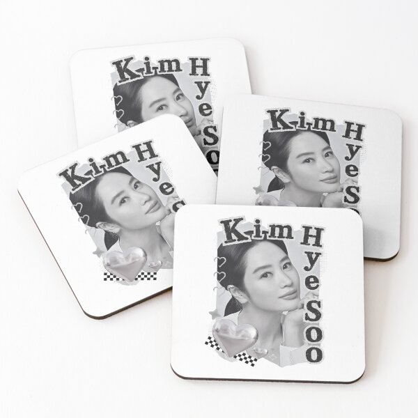 Artikelvorschau, Kim Hye-soo, koreanische Schauspielerin, Schwarz-Weiß-Collage-Design entworfen und verkauft von AJUNICE STUDIO.