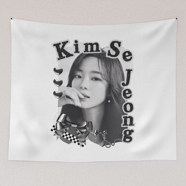 Item preview, Kim Se-jeong Korean Actress Black and White Collage Design designed and sold by AJUNICE STUDIO.