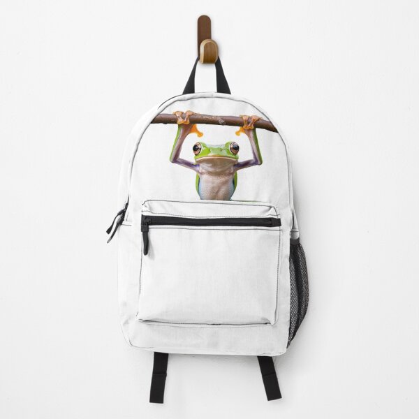 Item preview, Tree Frog Hanging on Branch Art designed and sold by ZetaDream.
