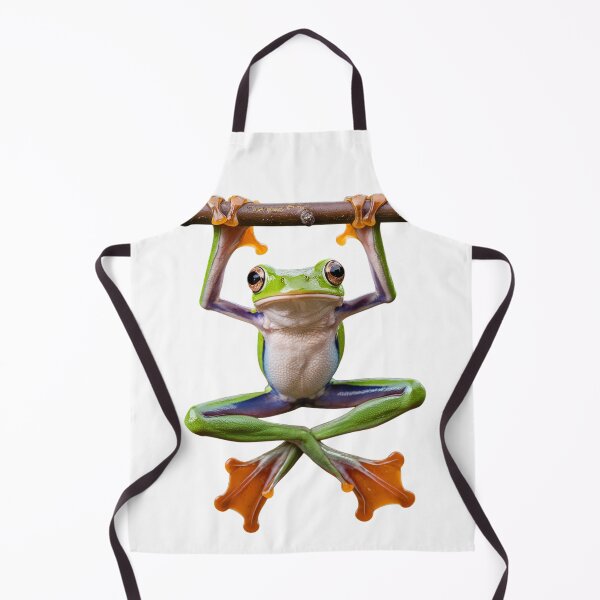 Item preview, Tree Frog Hanging on Branch Art designed and sold by ZetaDream.