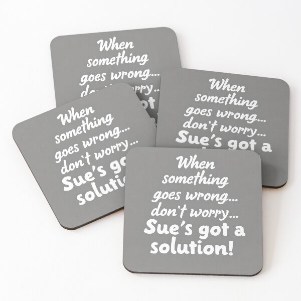Item preview, Sue's Got a Solution Motivational Quote designed and sold by GaricDrawsob.
